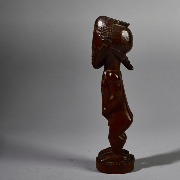 A OLD FINE SPIRIT PARTNER FROM BAULE TRIBE OF THE IVORY COAST EX BELGIAN COLLECTION  ( No 6291 )