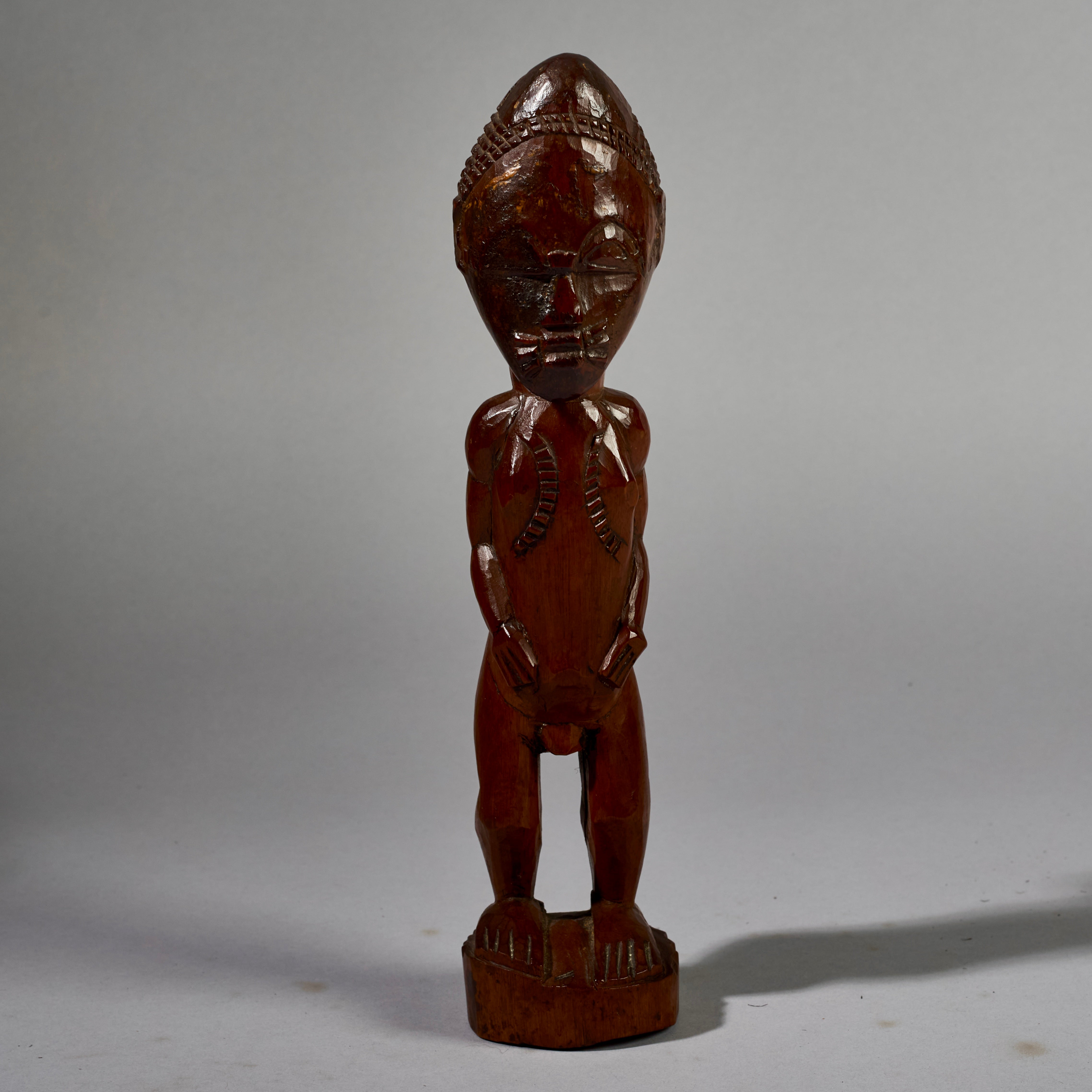 A OLD FINE SPIRIT PARTNER FROM BAULE TRIBE OF THE IVORY COAST EX BELGIAN COLLECTION  ( No 6291 )