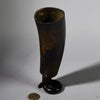 A BEAUTIFULLY PATINATED CEREMONIAL HORN CUP, BAMILEKE TRIBE OF CAMEROON W.AFRICA( No 6239)