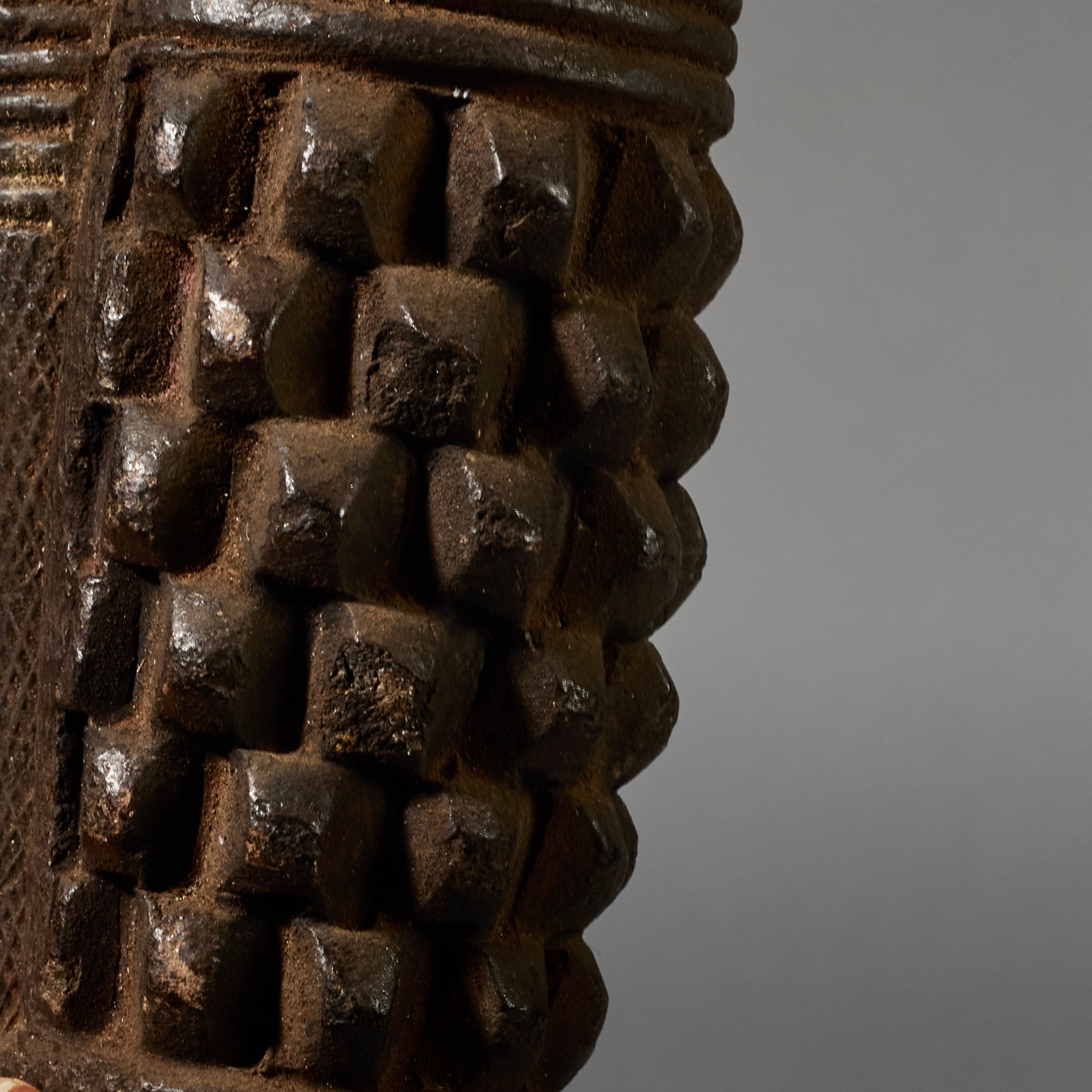 A CEREMONIAL CLAY PIPE FROM THE BAMILEKE TRIBE OF CAMEROON W.AFRICA ( No 6241)