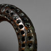 A GORGEOUS BRONZE FRETTED BRACELET, IVORY COAST (No 6244