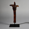 A ZOOMORPHIC STATUE FROM PAPUA NEW GUINEA , PRETTY OCHRE PIGMENTS , TALL 85CM   ( No 6245)