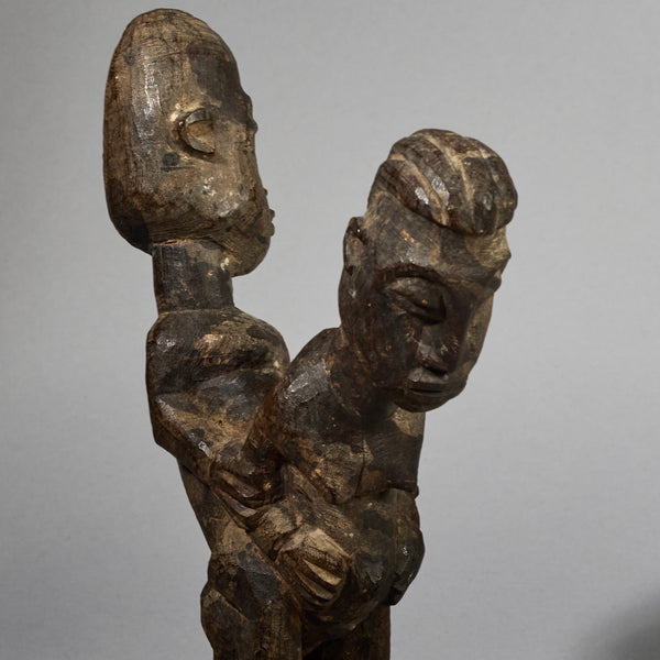 A SUPERB COPULATING LOBI THIL STATUE FROM IVORY  COAST  ( No 6230)