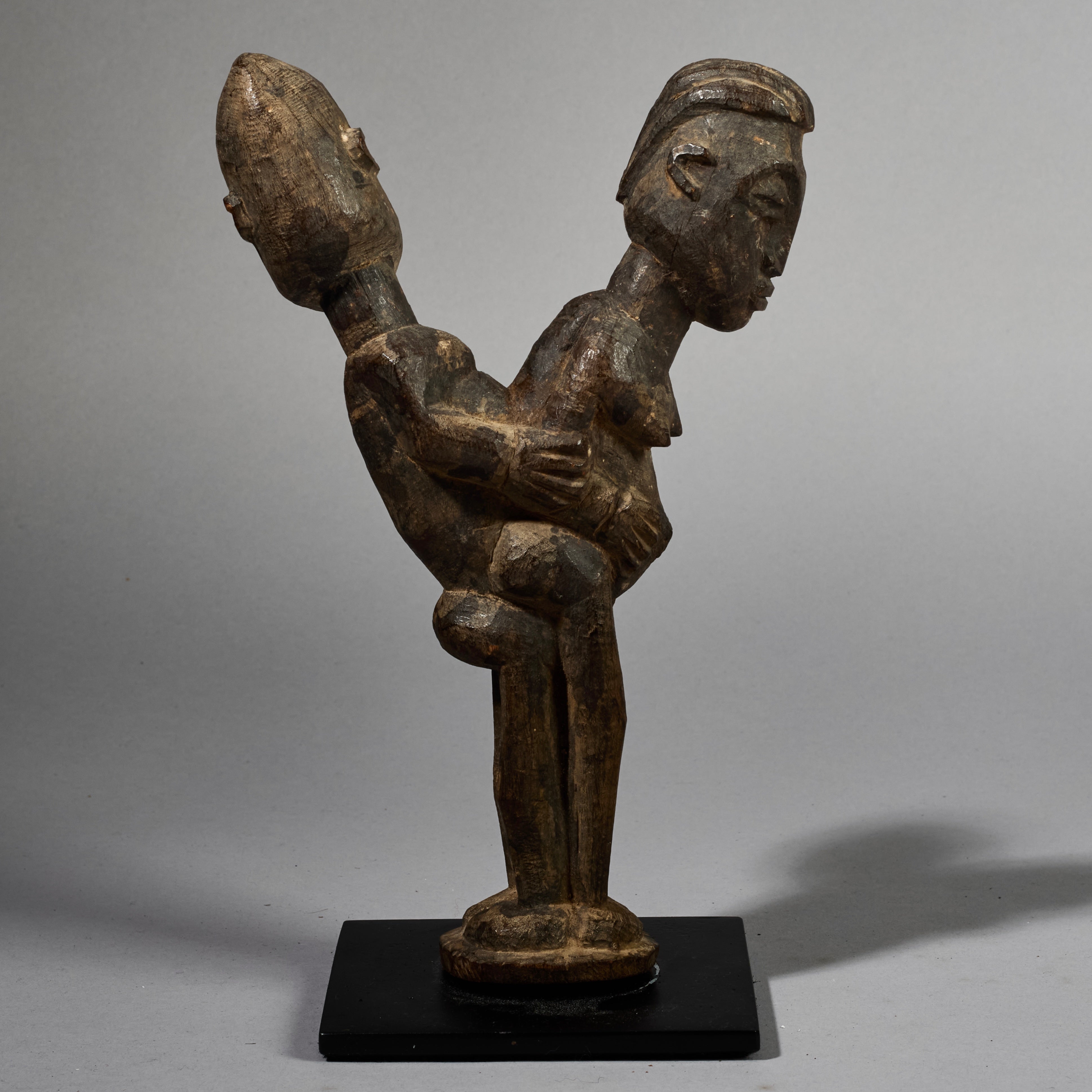 A SUPERB COPULATING LOBI THIL STATUE FROM IVORY  COAST  ( No 6230)