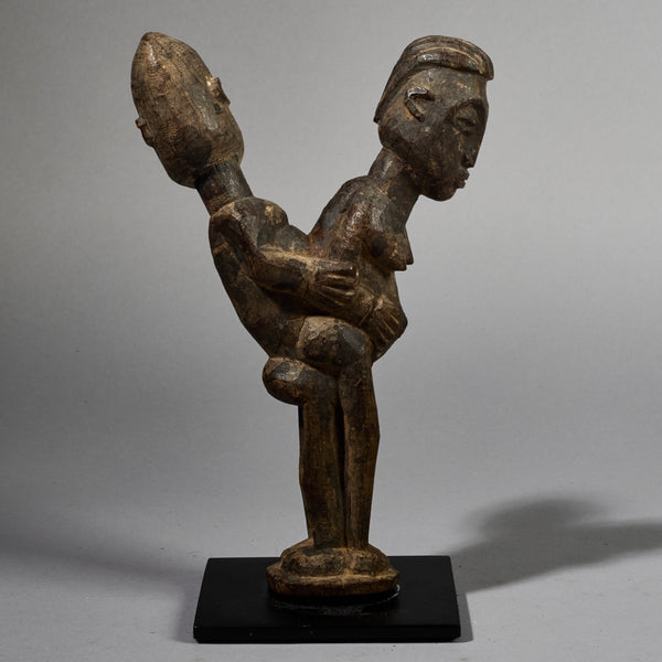 A SUPERB COPULATING LOBI THIL STATUE FROM IVORY  COAST  ( No 6230)