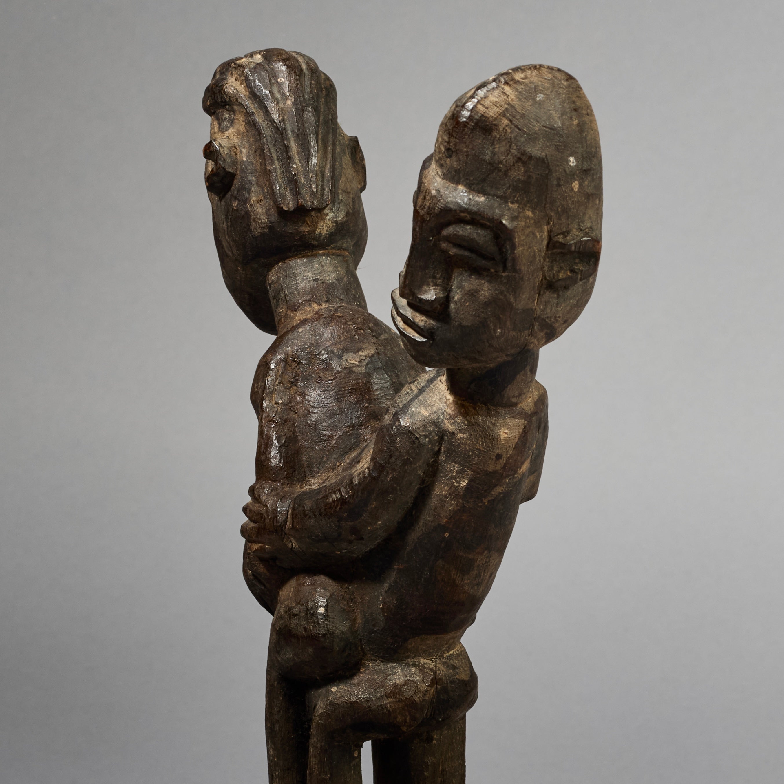 A SUPERB COPULATING LOBI THIL STATUE FROM IVORY  COAST  ( No 6230)