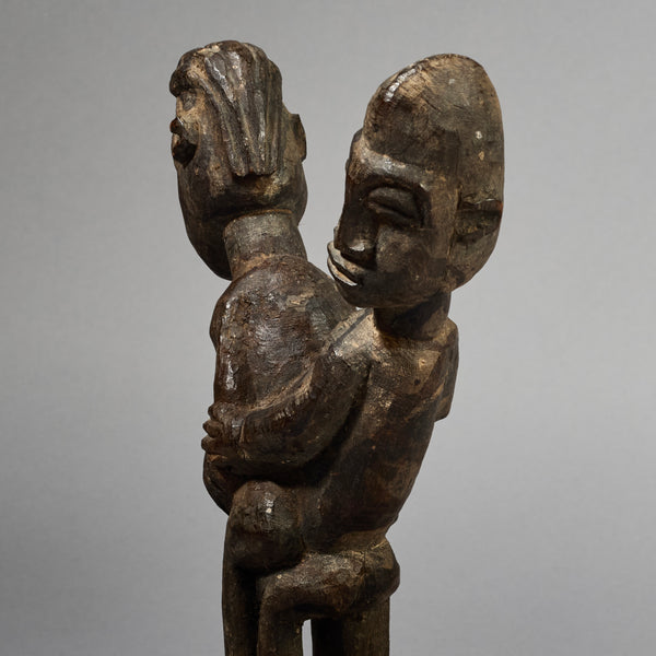 A SUPERB COPULATING LOBI THIL STATUE FROM IVORY  COAST  ( No 6230)