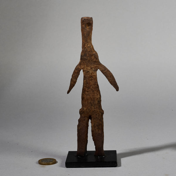 AN OXIDISED IRON DIVINATION SCULPTURE  FROM THE LOBI TRIBE OF BURKINA FASO ( No 6227)