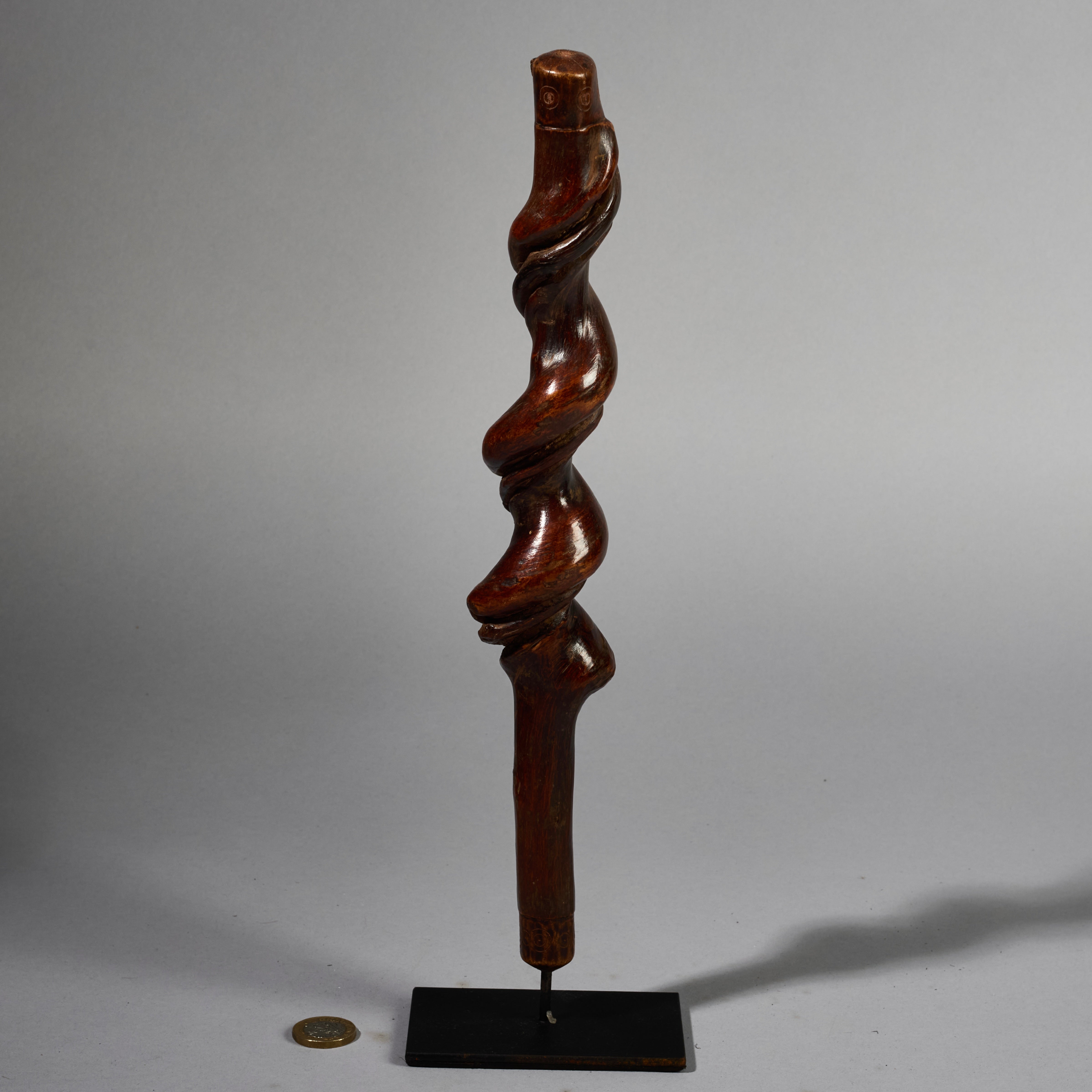 A FIGURATIVE SNAKE STAFF FROM NYAMWESI TRIBE TANZANIA E.AFRICA ( No 6235)