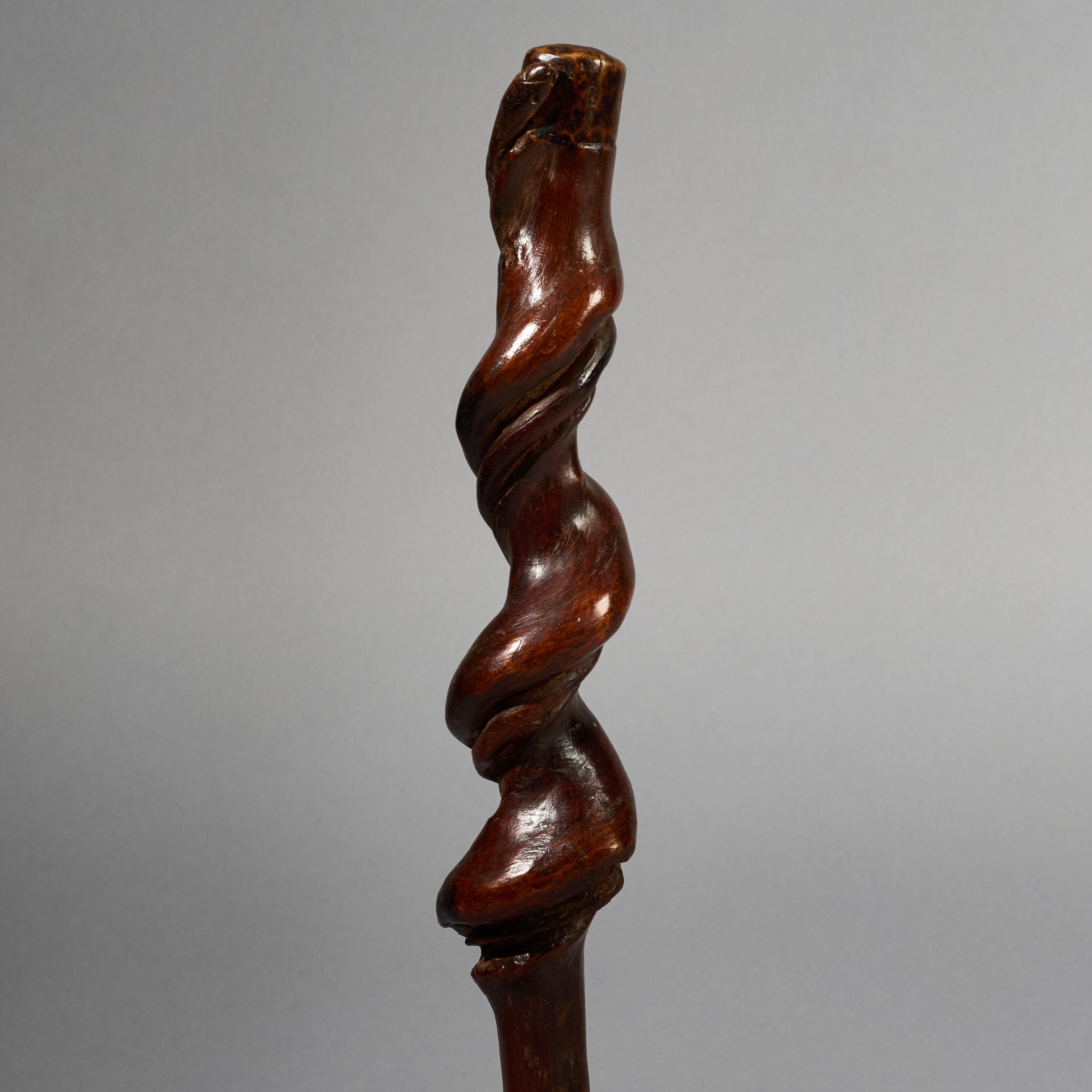 A FIGURATIVE SNAKE STAFF FROM NYAMWESI TRIBE TANZANIA E.AFRICA ( No 6235)