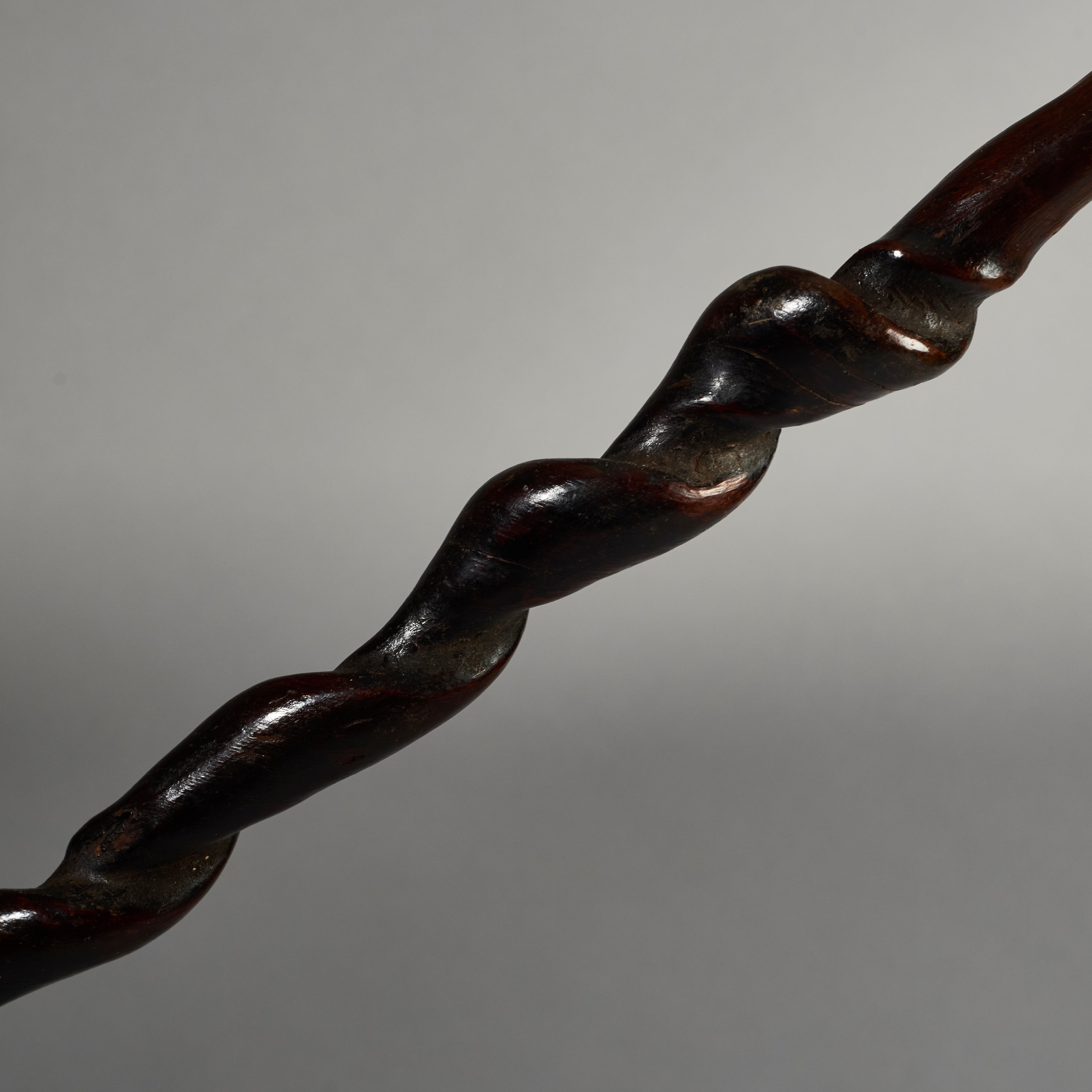 A FIGURATIVE SNAKE STAFF FROM NYAMWESI TRIBE TANZANIA E.AFRICA ( No 6233)