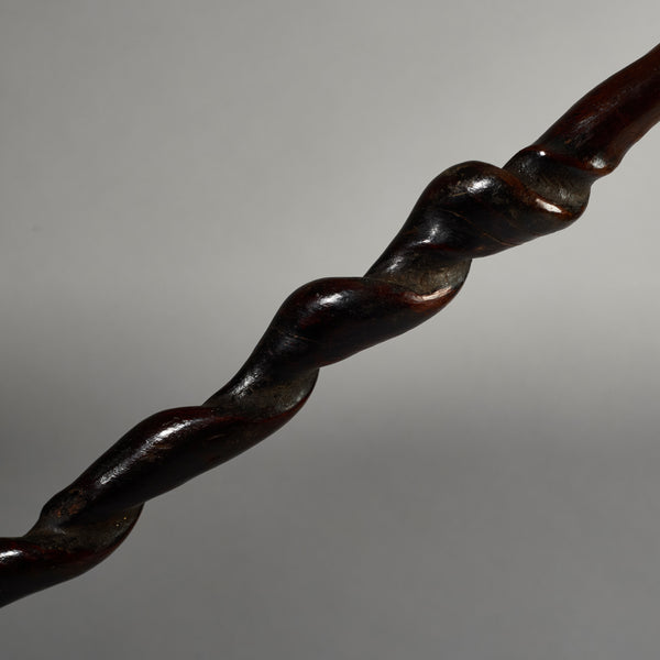 A FIGURATIVE SNAKE STAFF FROM NYAMWESI TRIBE TANZANIA E.AFRICA ( No 6233)