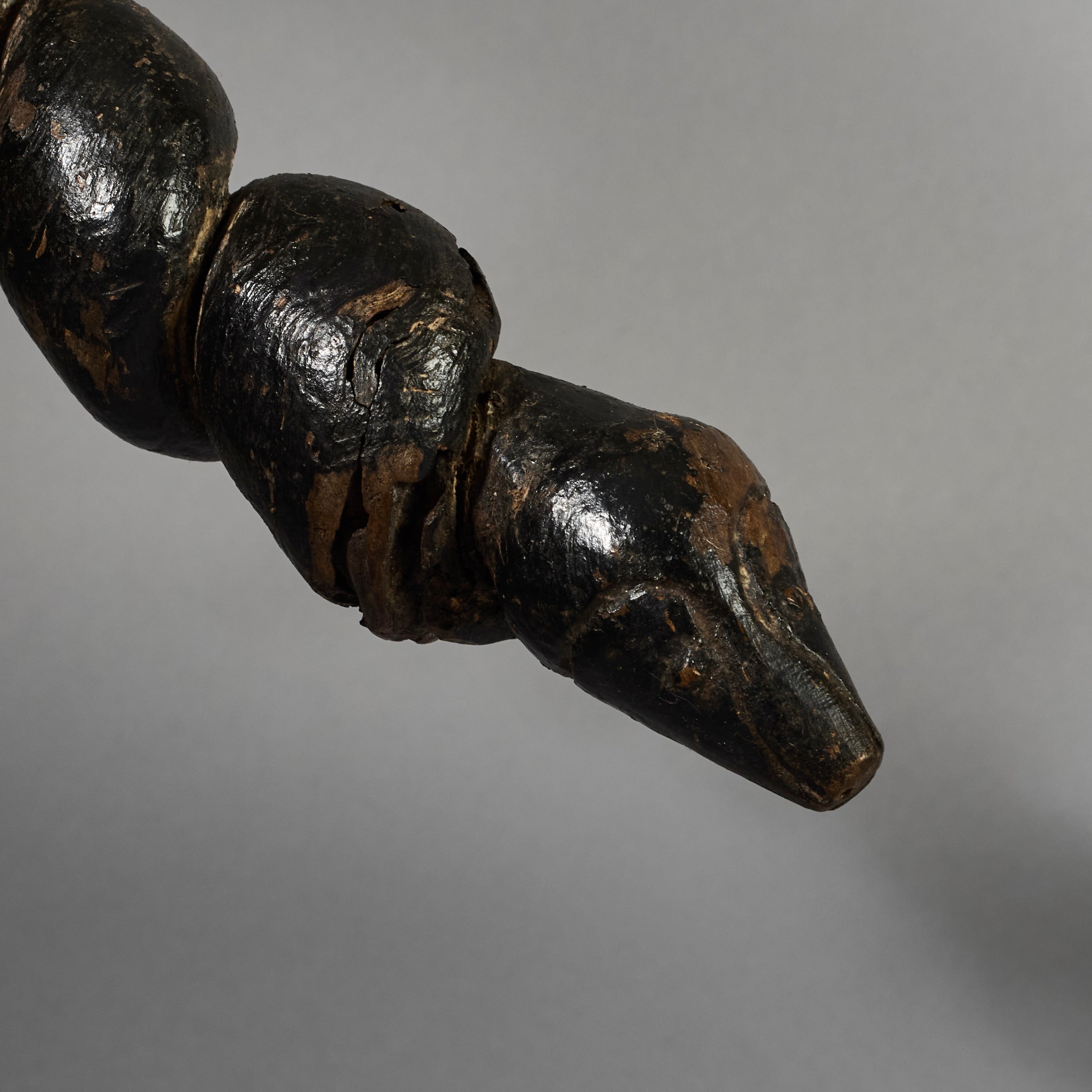 A FIGURATIVE SNAKE STAFF FROM NYAMWESI TRIBE TANZANIA E.AFRICA ( No 6234)