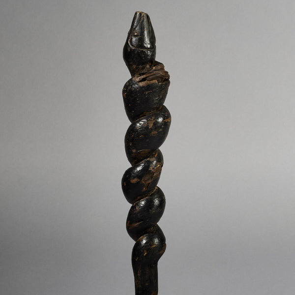 A FIGURATIVE SNAKE STAFF FROM NYAMWESI TRIBE TANZANIA E.AFRICA ( No 6234)