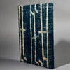 A SMALL NDOP INDIGO CLOTH MOUNTED FROM THE BAMILEKE TRIBE OF CAMEROON W.AFRICA( No 6210)