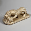 A RARE METAL COVERED LEOPARD PRESTIGE OBJECT , FON TRIBE OF BENIN, W.AFRICA( No 4642 ) (Copy)