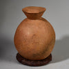 A ROUND OLD TERRACOTTA VESSEL FROM MALI    ( No 6206 )