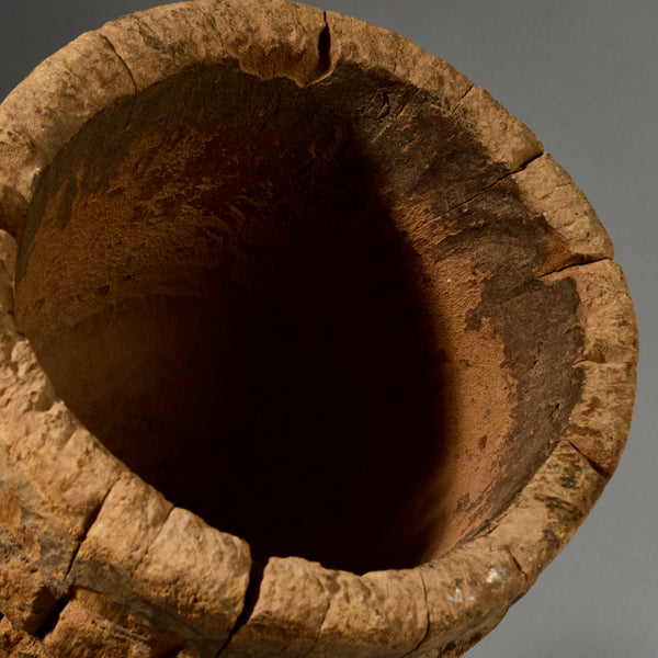 AN OLD ENGRAVED MORTAR,  DOGON TRIBE MALI,  w.AFRICA( No 6208 )