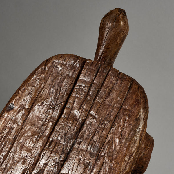 A SMALL WEATHERED ANIMAL SHAPED STOOL FROM THE BURKINA FASO  W.AFRICA ( No 6260)