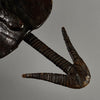A RARE SHAPED LEATHER SHIELD, WITH INBUILT SWORD, FROM SHILUK PEOPLE  E.AFRICA ( No 6295
