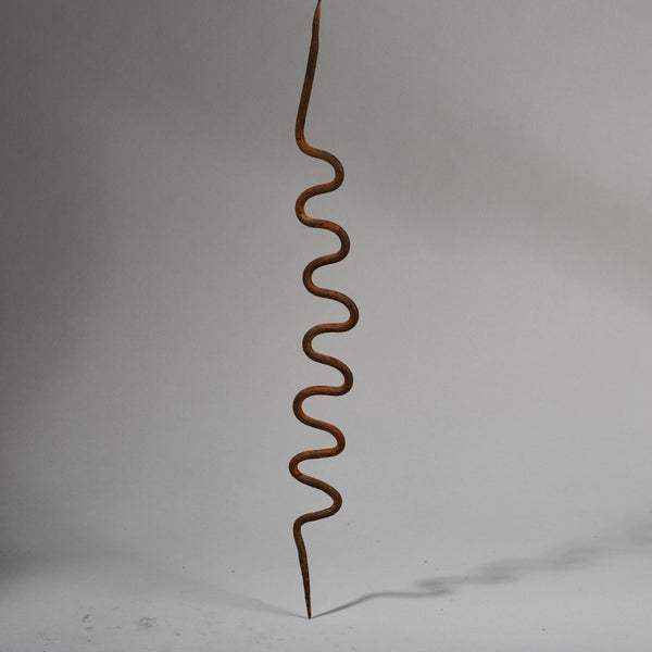 AN OXIDISED IRON SNAKE TALISMAN FROM THE LOBI TRIBE OF BURKINA FASO ( No 6229)