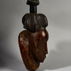 A PRETTY BAULE MASK , EX UK COLLECTION WITH TRADITIONAL BUNCH HAIRSTYLE FROM THE IVORY COAST W.AFRICA ( No 6296 )
