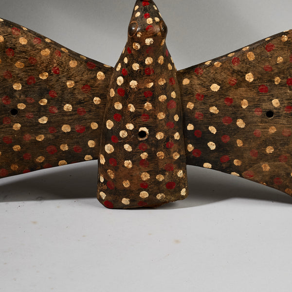 A SPOTTY FARMERS TROPHY BIRD, SENOUFO TRIBE OF THE IVORY COAST W.AFRICA ( No 6224)