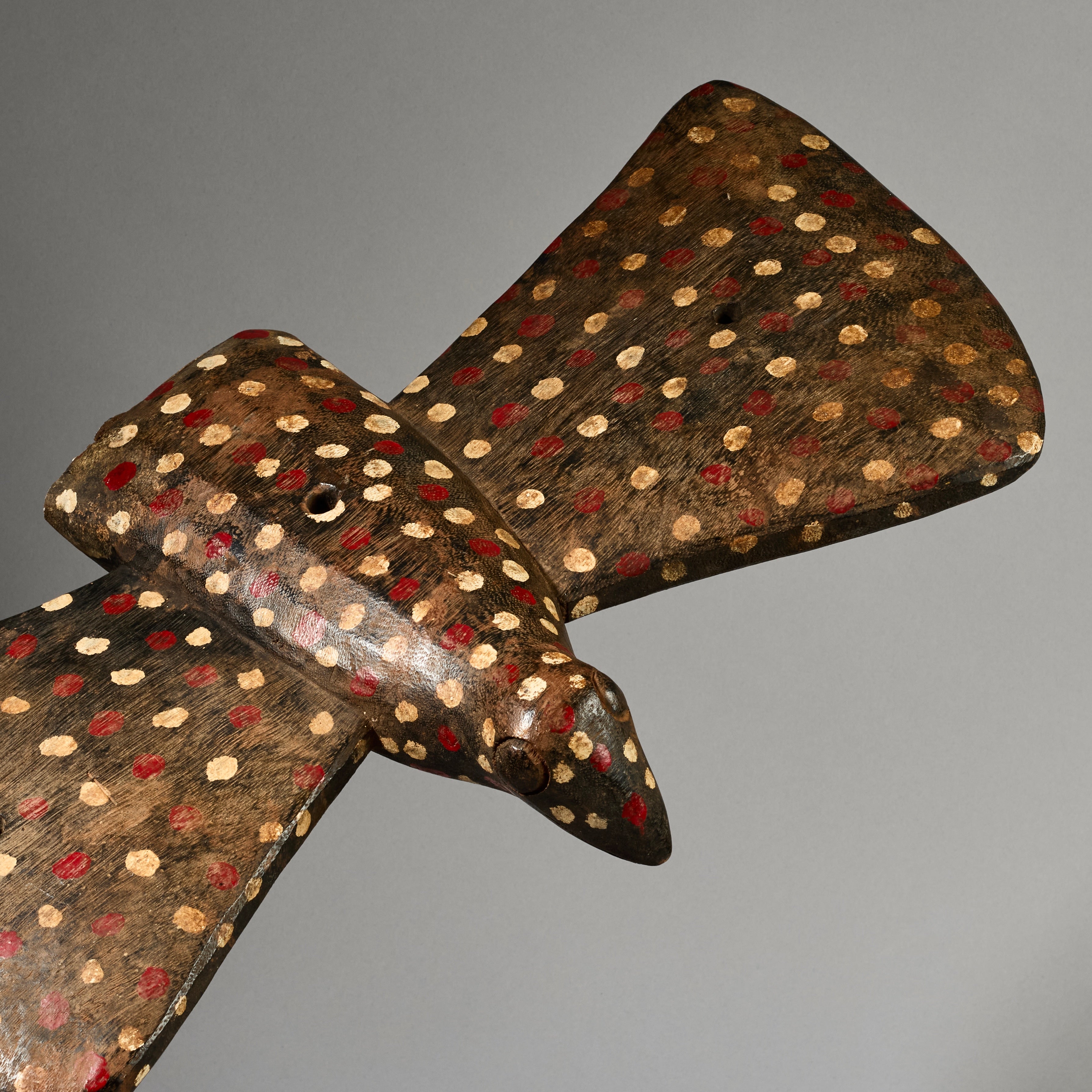 A SPOTTY FARMERS TROPHY BIRD, SENOUFO TRIBE OF THE IVORY COAST W.AFRICA ( No 6224)