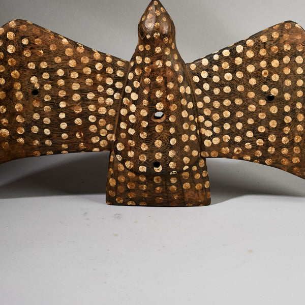 A SPOTTED FARMERS TROPHY BIRD, SENOUFO TRIBE OF THE IVORY COAST W.AFRICA ( No 6226)