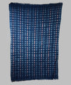 *A BEAUTIFULLY DESIGNED INDIGO + PINK WOMANS CLOTH, MOSSI TRIBE BURKINA FASO ( No 2780 )