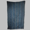 A CHEQUERED INDIGO WOMANS CLOTH, EWE TRIBE GHANA ( No 2864 )