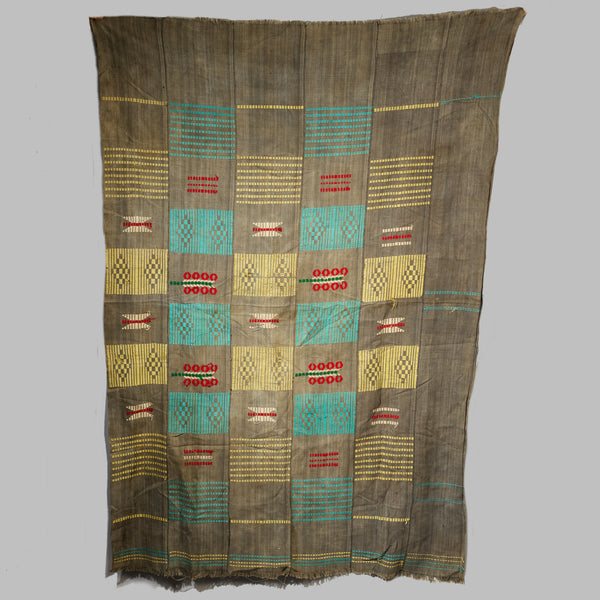 AN ATTRACTIVE COTTON CLOTH FROM THE SENOUFO  TRIBE OF IVORY COAST    ( No 5045 )