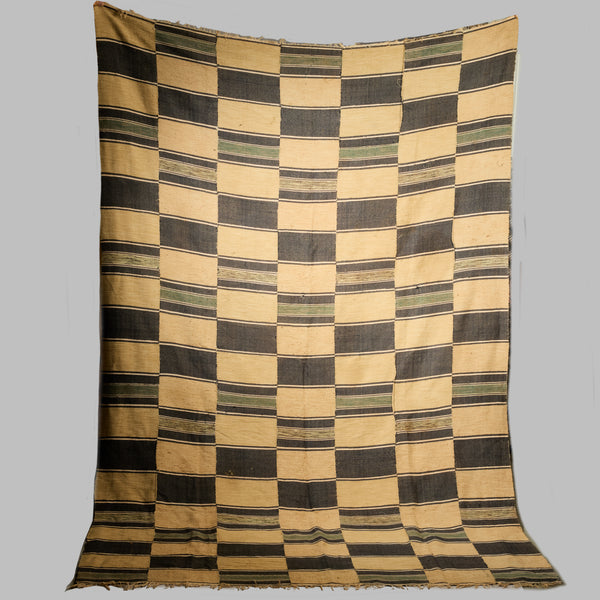 A BEAUTIFUL +SOFT LARGE MENS CLOTH FROM THE SENOUFO  TRIBE OF IVORY COAST    ( No 5044 )