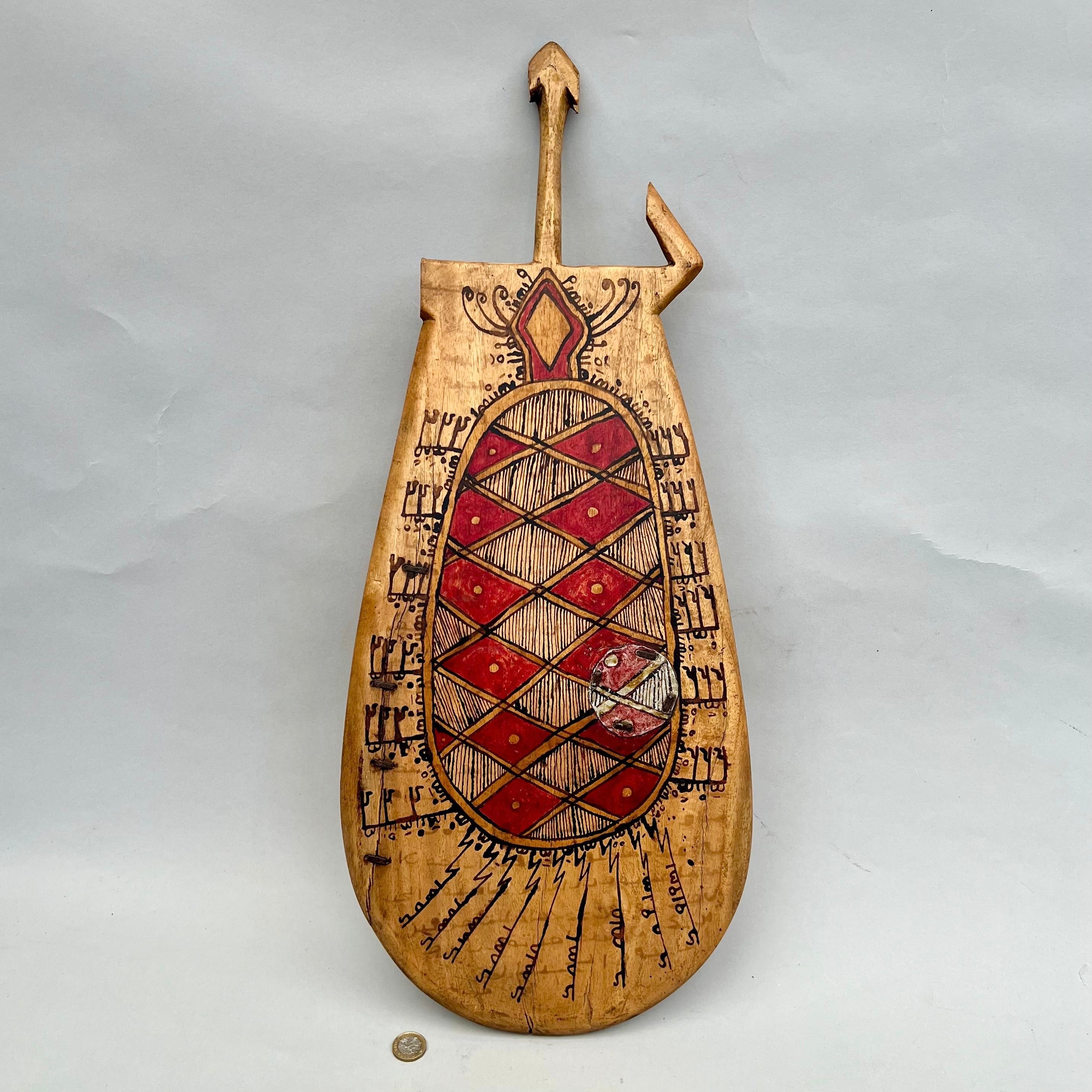 A WONDERFUL ANIMAL MAGIC SQUARE WRITING BOARD FROM HAUSA TRIBE NIGERIA ( No 4383 )