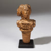 AN EXTRAORDINARY BAULE FLY WHISK HANDLE EX GOLD LEAF FROM IVORY COAST W AFRICA  ( No 393)