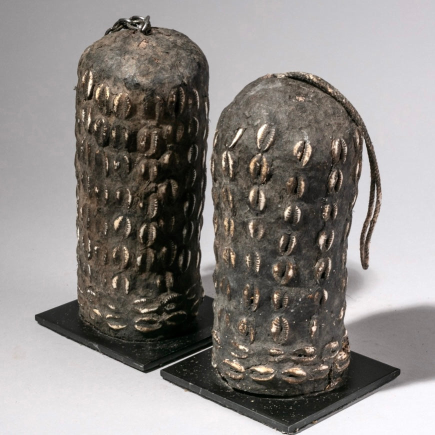 A PAIR OF AMORPHOUS TRON POWER OBJECTS, FON TRIBE BENIN W AFRICA ( Mo 211)