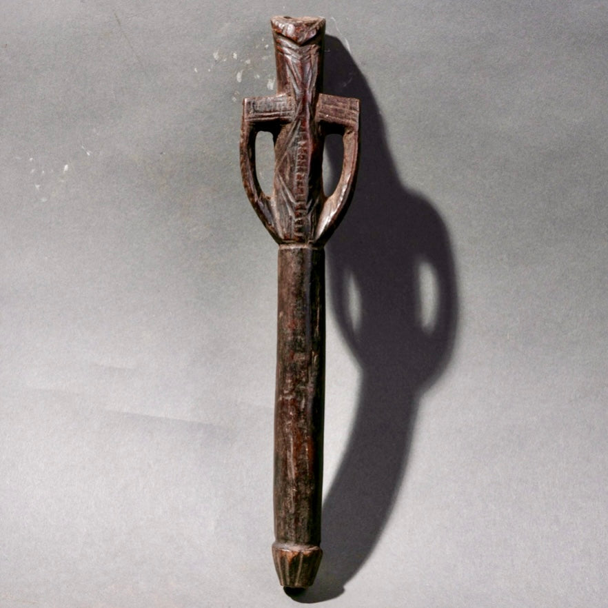 AN ANTHROPOMORPHIC LOBI WHISTLE FROM BURKINA FASO (No 2213 )