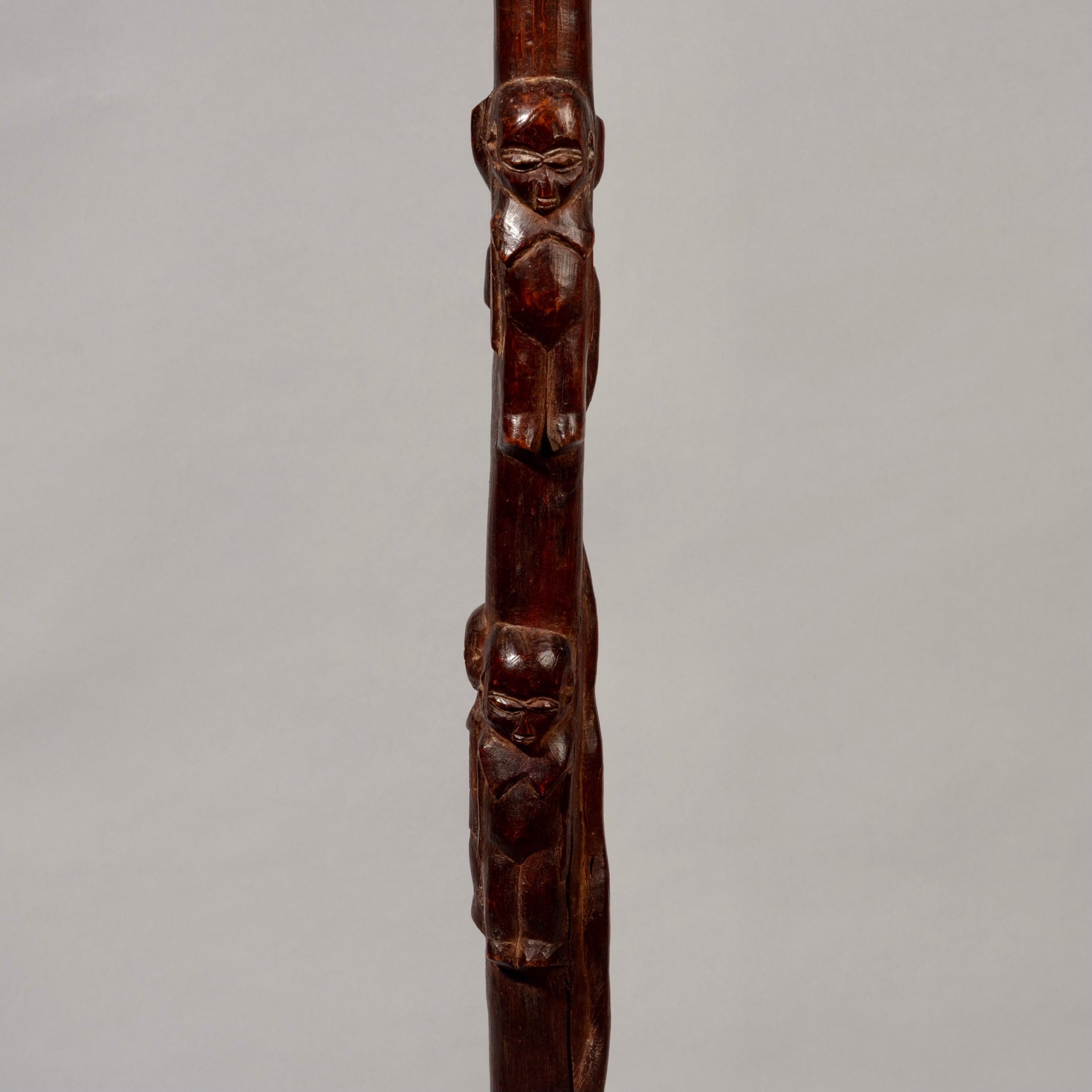 A SUPERB COPULATING COUPLE LOBI STAFF , LOBI TRIBE IVORY COAST W. AFRICA ( No 1171)