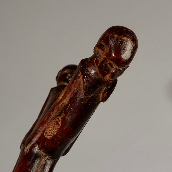 A SUPERB COPULATING COUPLE LOBI STAFF , LOBI TRIBE IVORY COAST W. AFRICA ( No 1171)