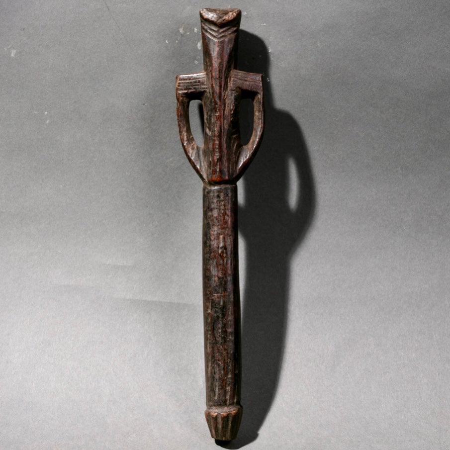 AN ANTHROPOMORPHIC LOBI WHISTLE FROM BURKINA FASO (No 2213 )