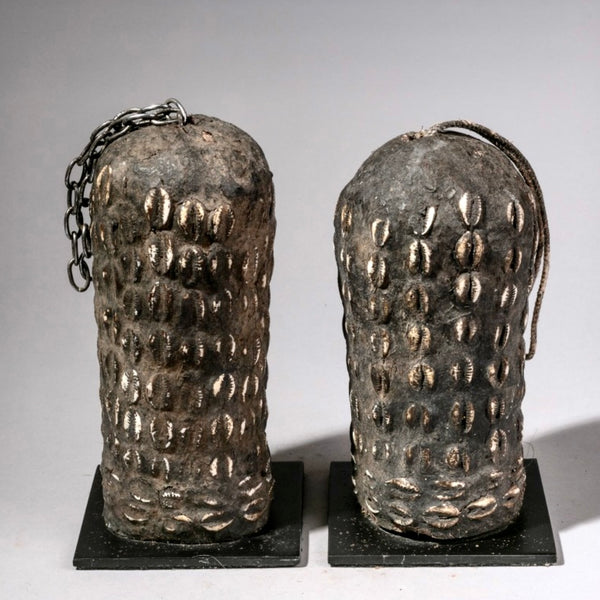 A PAIR OF AMORPHOUS TRON POWER OBJECTS, FON TRIBE BENIN W AFRICA ( Mo 211)