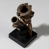 A WONDERFUL BRONZE FIGURATIVE PIPE, YORUBA TRIBE OF NIGERIA W AFRICA ( No 463)