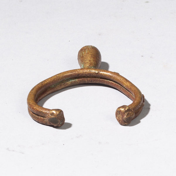 A UNIQUE BRONZE LOBI TRIBE BRACELET FROM IVORY COAST ( No 297)