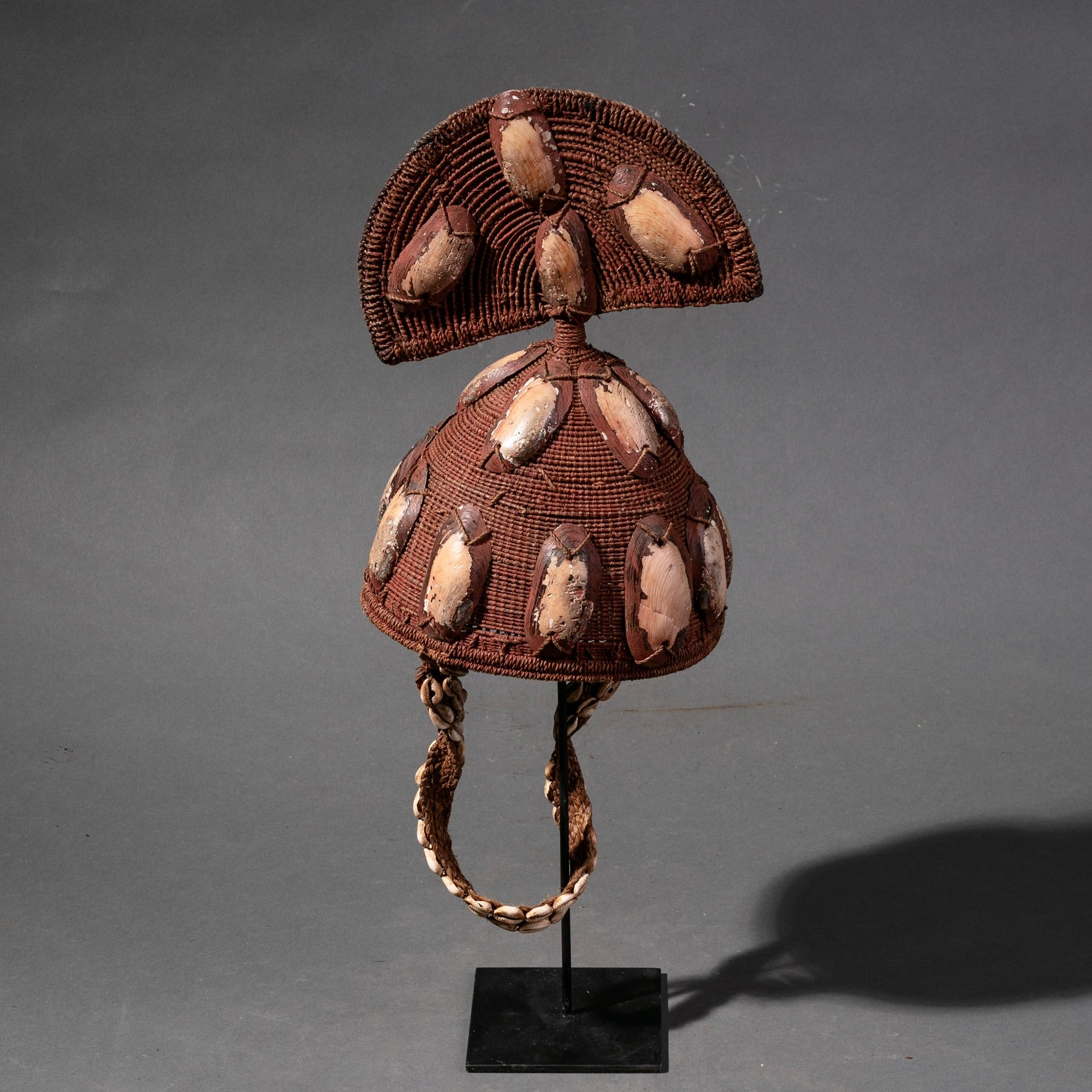 A SHELL COVERED LEGA HAT CONGO (No 874)