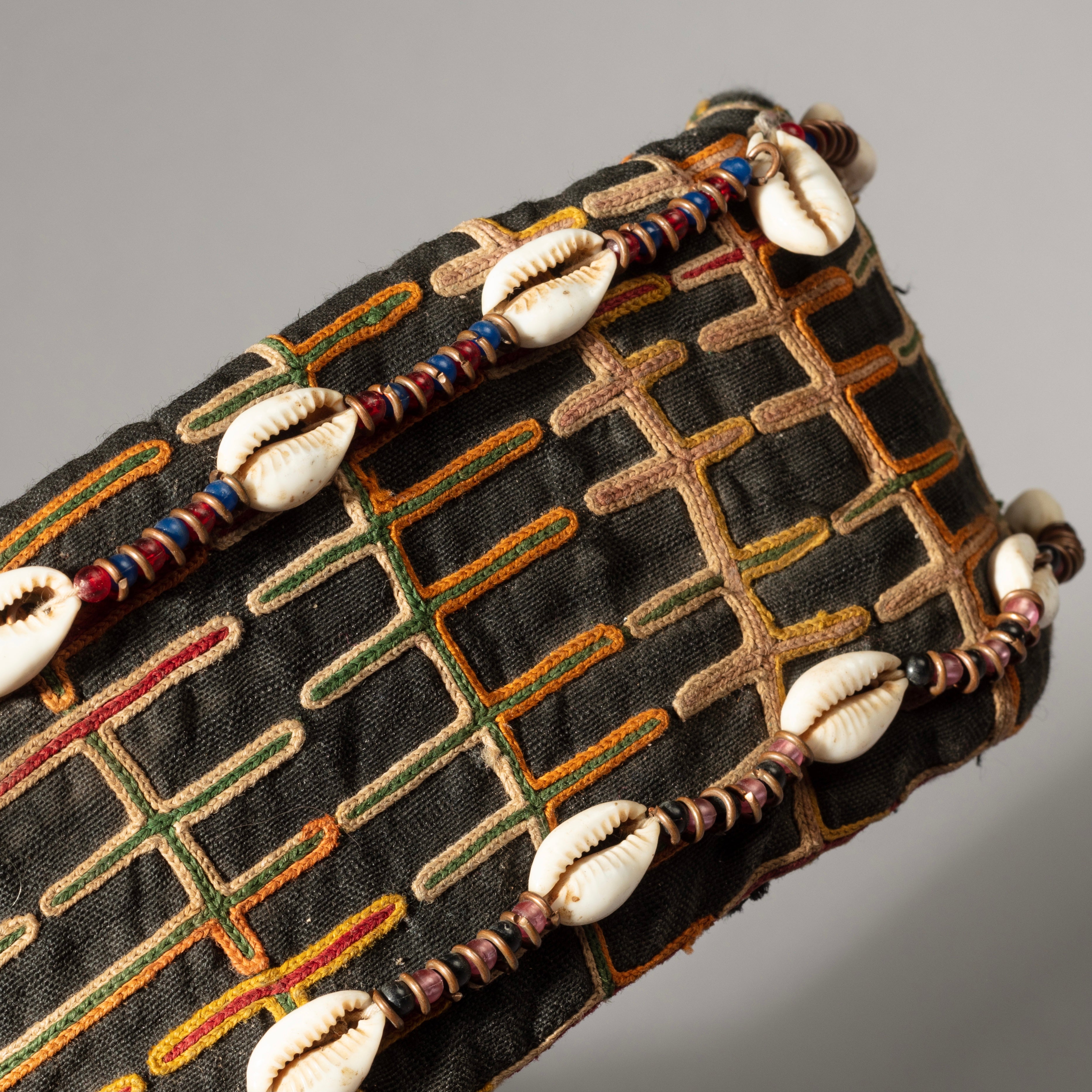 A HAND EMBROIDERED HAT FROM WAADABE TRIBE OF THE SAHARA, NIGER ( No 1196)