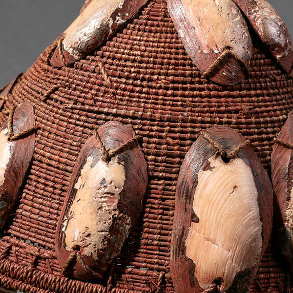 A SHELL COVERED LEGA HAT CONGO (No 874)