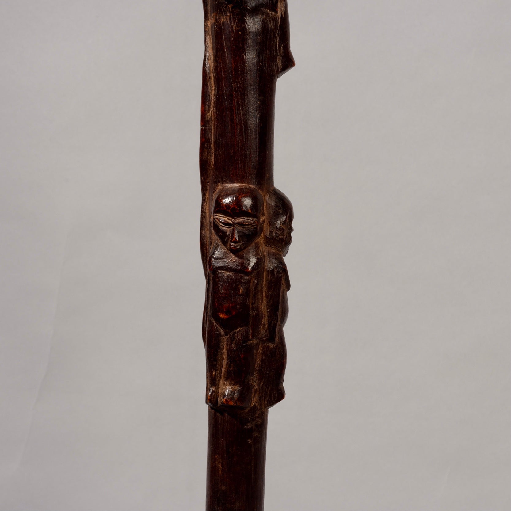 A SUPERB COPULATING COUPLE LOBI STAFF , LOBI TRIBE IVORY COAST W. AFRICA ( No 1171)