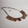 A CHARACTERFUL LEATHER TALISMAN GRIS GRIS NECKLACE, MAMBILA  TRIBE CAMEROON ( No 1145 )