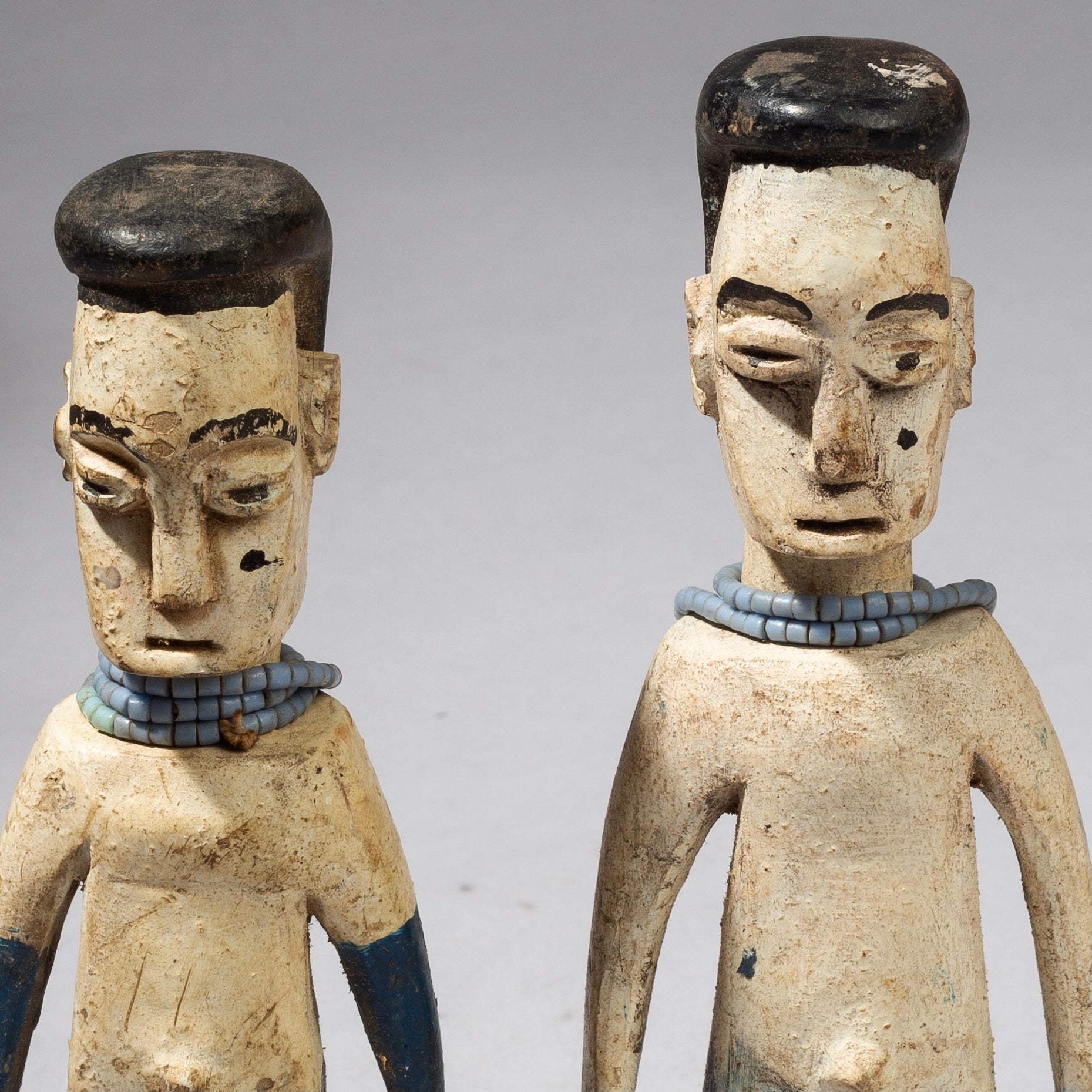 A LIKEABLE PAIR OF VENAVI DOLLS FROM GHANA W AFRICA (No 430)