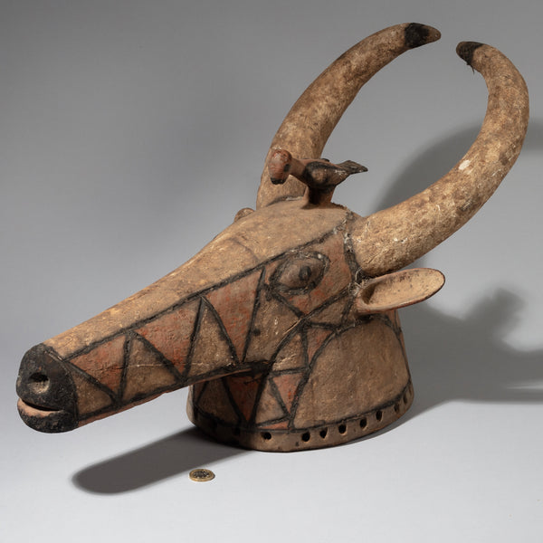 A SHAPELY LARGE ANTELOPE MASK FROM THE MOSSI TRIBE OF BURKINA FASO ( No 1269)